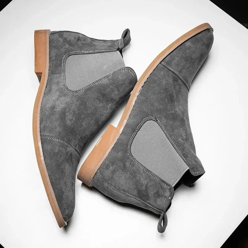 Men's chunky suede chelsea boots - Antonios