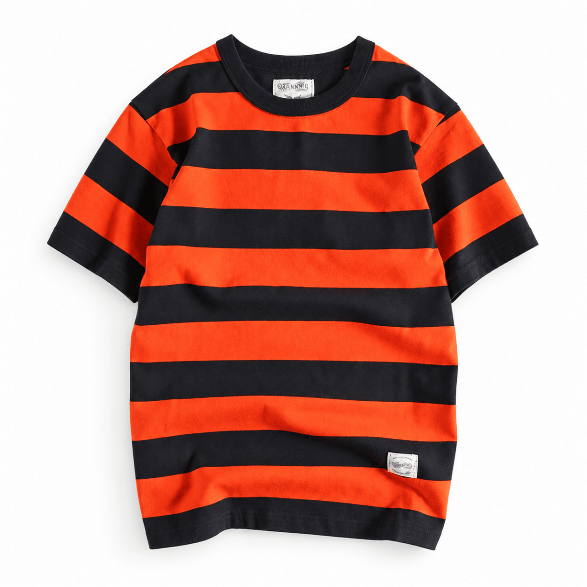 Men's cotton-linen striped t-shirt - AntoniosClothing - Yellow