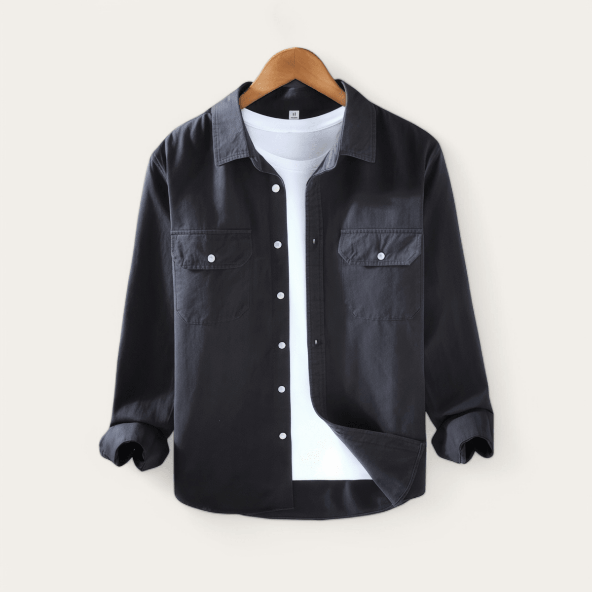 Men's long sleeve solid color casual outerwear - Antonios