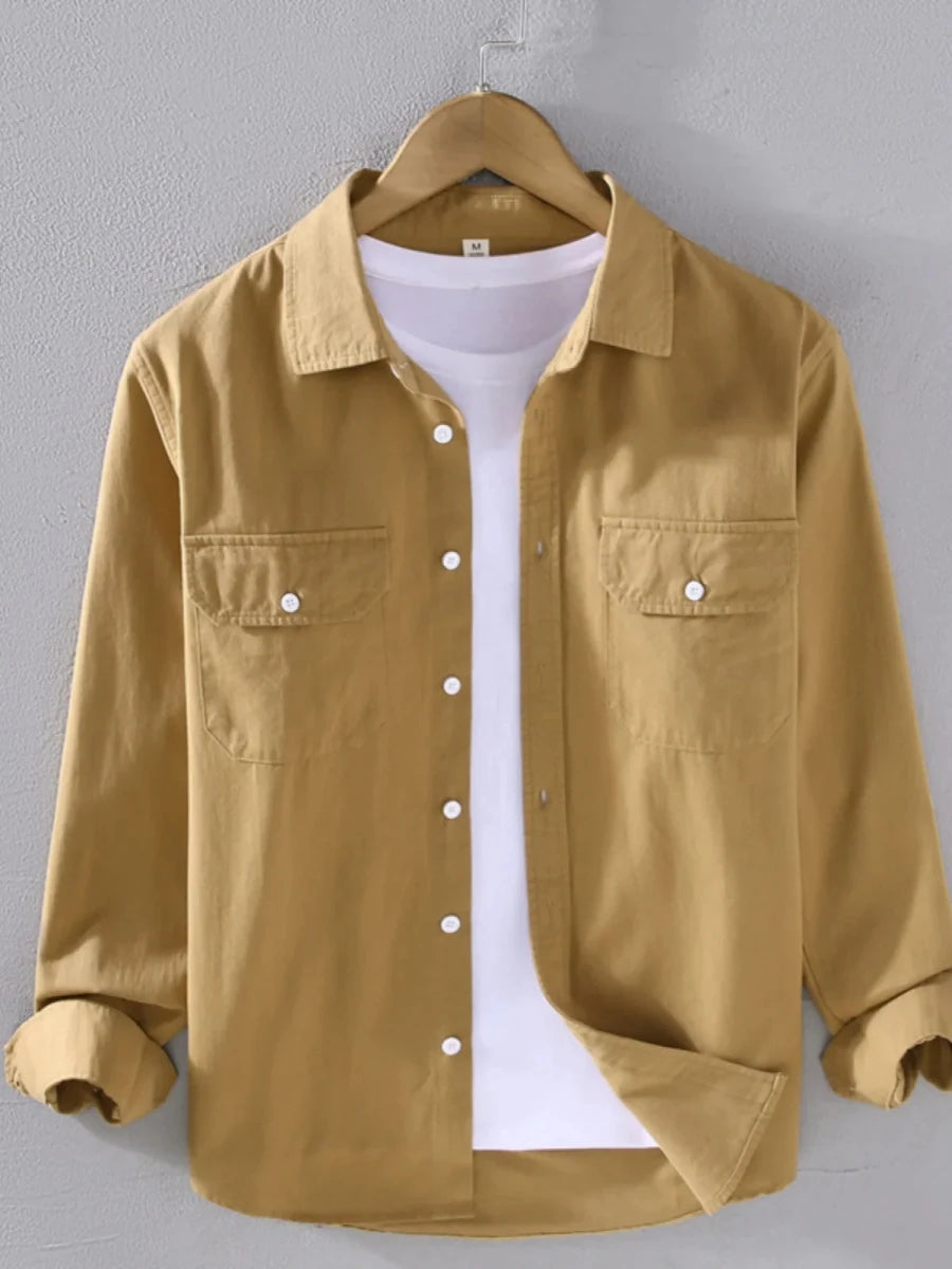 Men's long sleeve solid color casual outerwear - Antonios