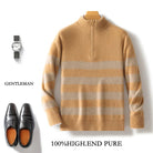 Merino wool half - collar zipper sweater - Antonios