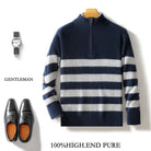 Merino wool half - collar zipper sweater - Antonios