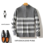 Merino wool half - collar zipper sweater - Antonios