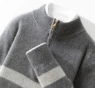 Merino wool half - collar zipper sweater - Antonios