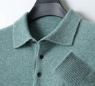 Merino wool polo collar sweater - Antonios