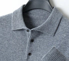 Merino wool polo collar sweater - Antonios