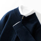 Merino wool smart fit zipper sweater - Antonios