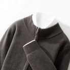 Merino wool smart fit zipper sweater - Antonios