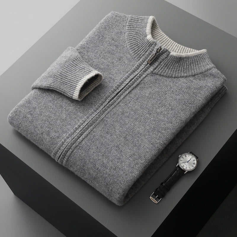 Merino wool zipper sweater - Antonios