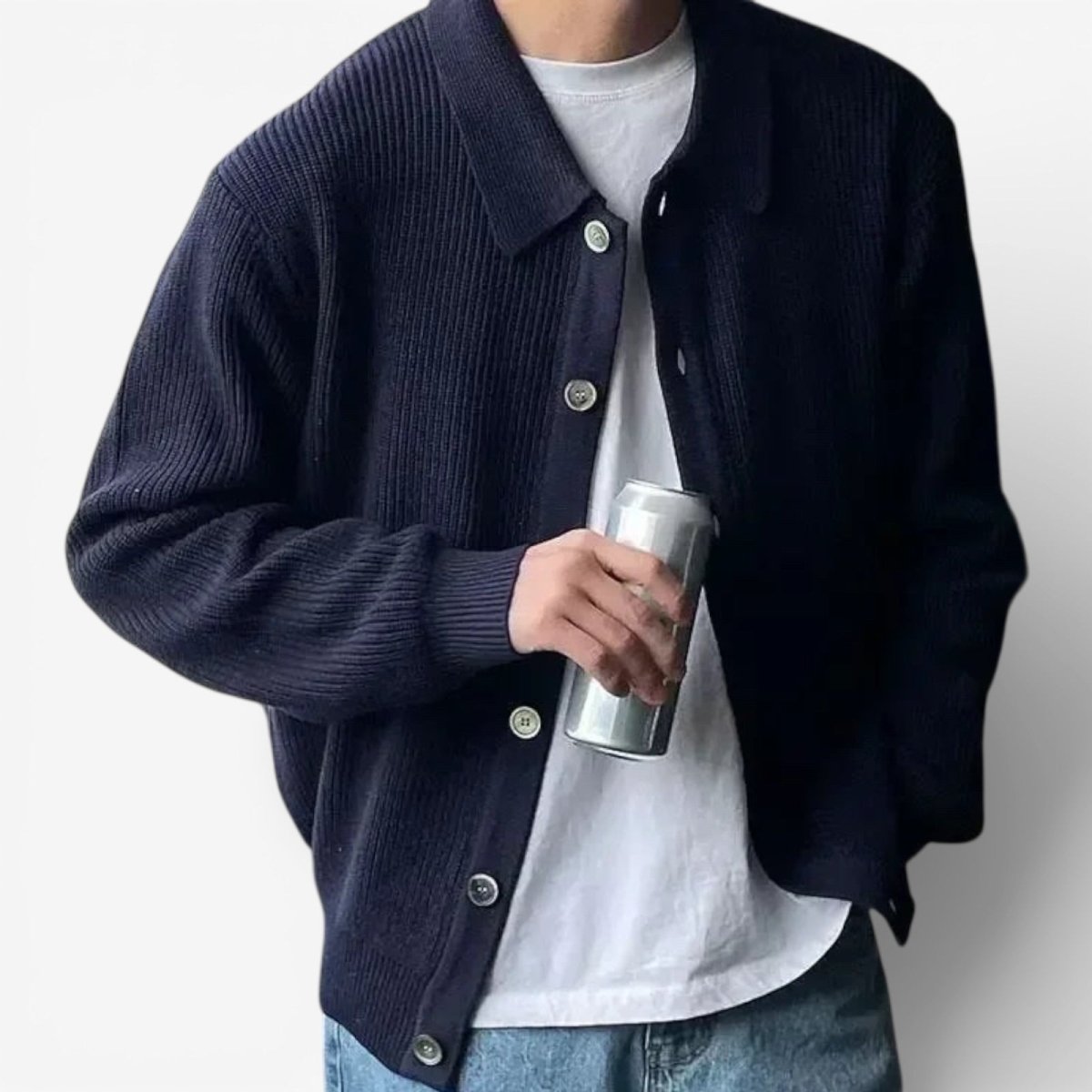 Monaco casual smart knit jacket for men – Antonios