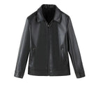 MOTO black leather jacket - Antonios