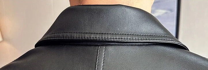 MOTO black leather jacket - Antonios