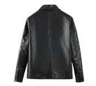 MOTO black leather jacket - Antonios