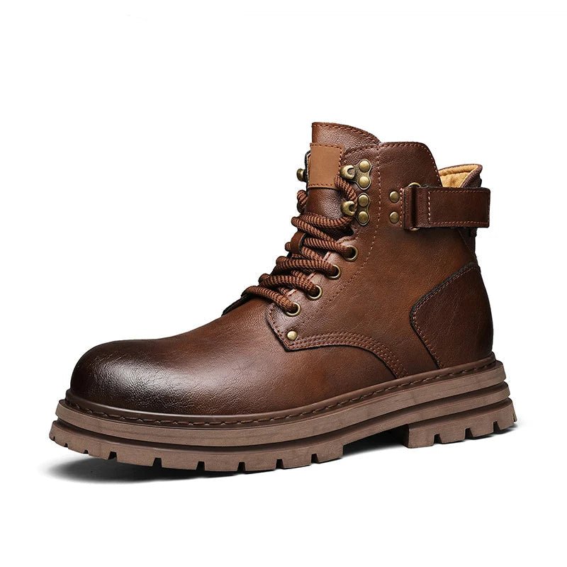 Motorcycle genuine leather casual boots - Antonios