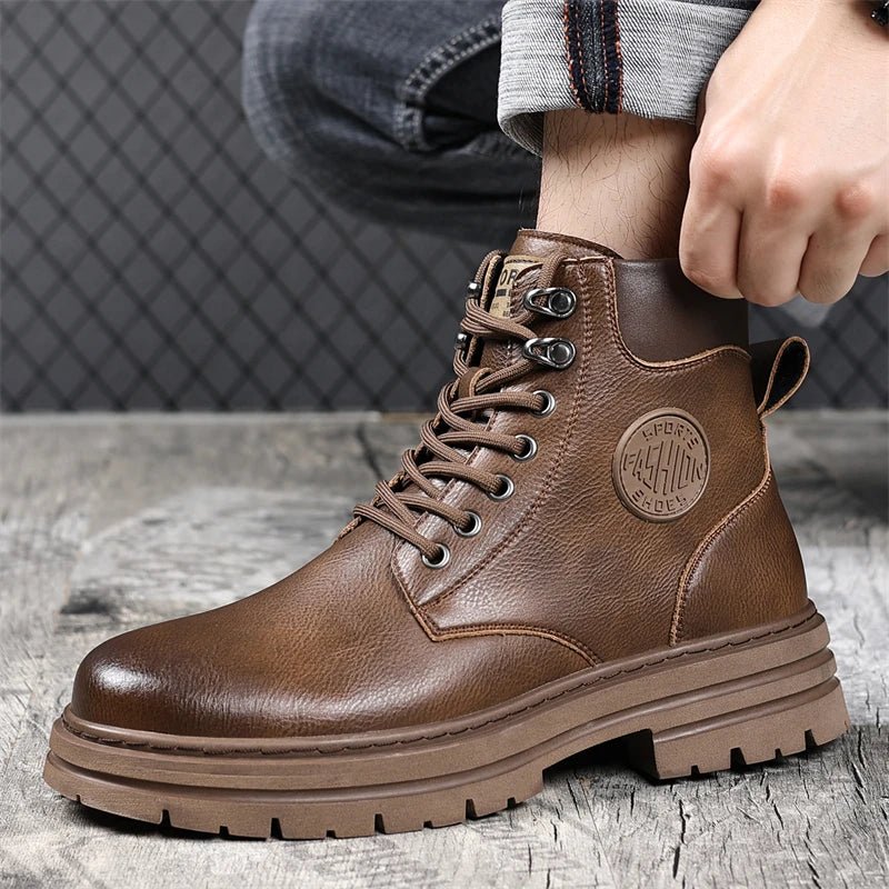 Motorcycle leather winter boots - Antonios