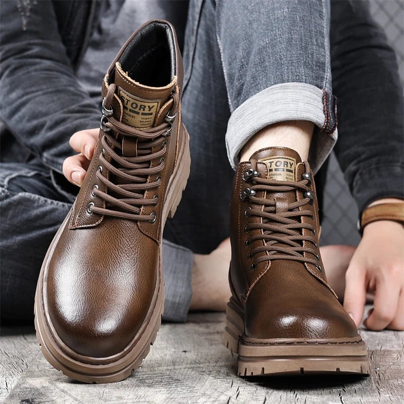 Motorcycle leather winter boots - Antonios