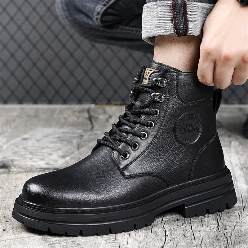 Motorcycle leather winter boots - Antonios