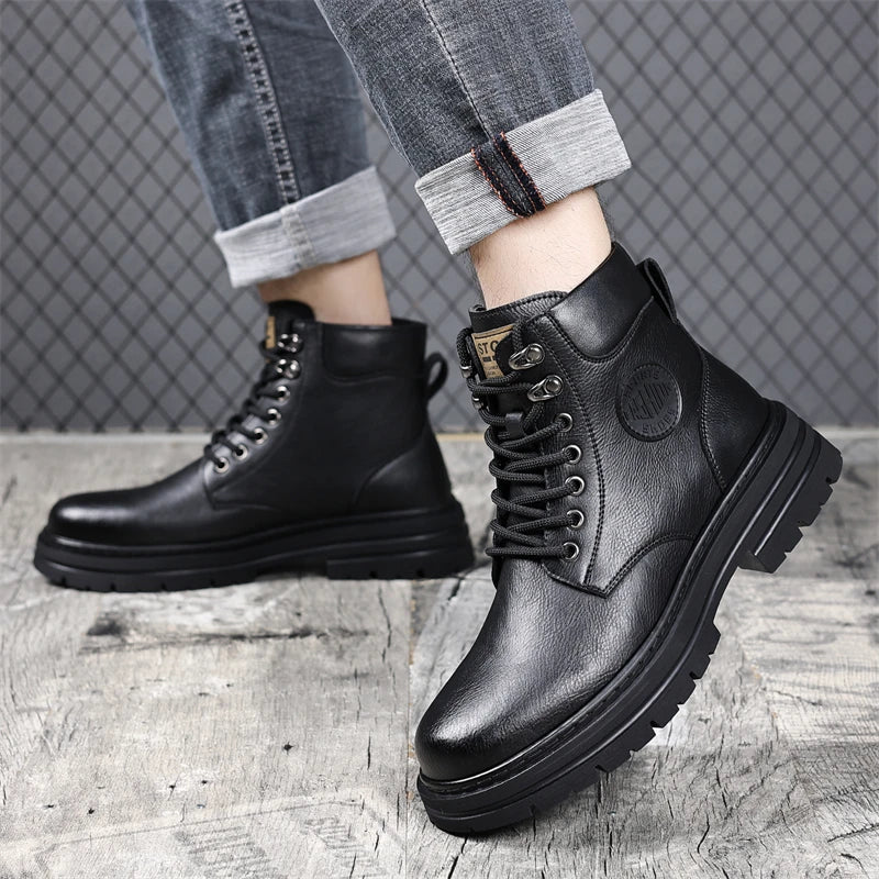 Motorcycle leather winter boots - Antonios