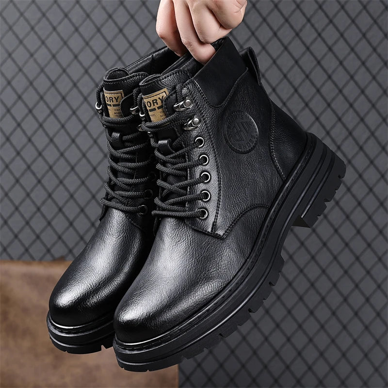 Motorcycle leather winter boots - Antonios