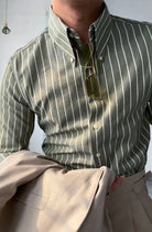 Non iron striped shirt gentleman’s trendy choice - Antonios