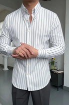 Non iron striped shirt gentleman’s trendy choice - Antonios