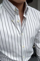 Non iron striped shirt gentleman’s trendy choice - Antonios