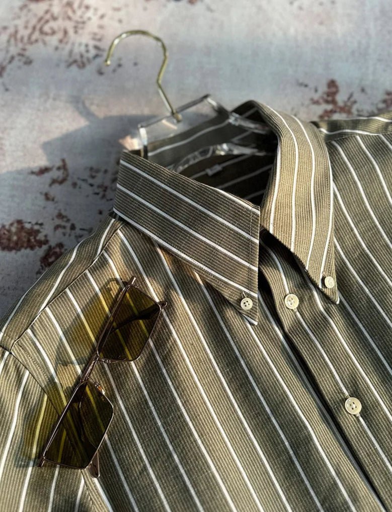 Non iron striped shirt gentleman’s trendy choice - Antonios