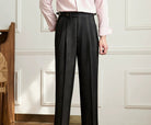 Non - ironing wide leg high - waist elegant pants - Antonios