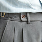 Non - ironing wide leg high - waist elegant pants - Antonios