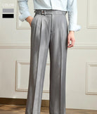 Non - ironing wide leg high - waist elegant pants - Antonios