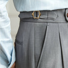 Non - ironing wide leg high - waist elegant pants - Antonios