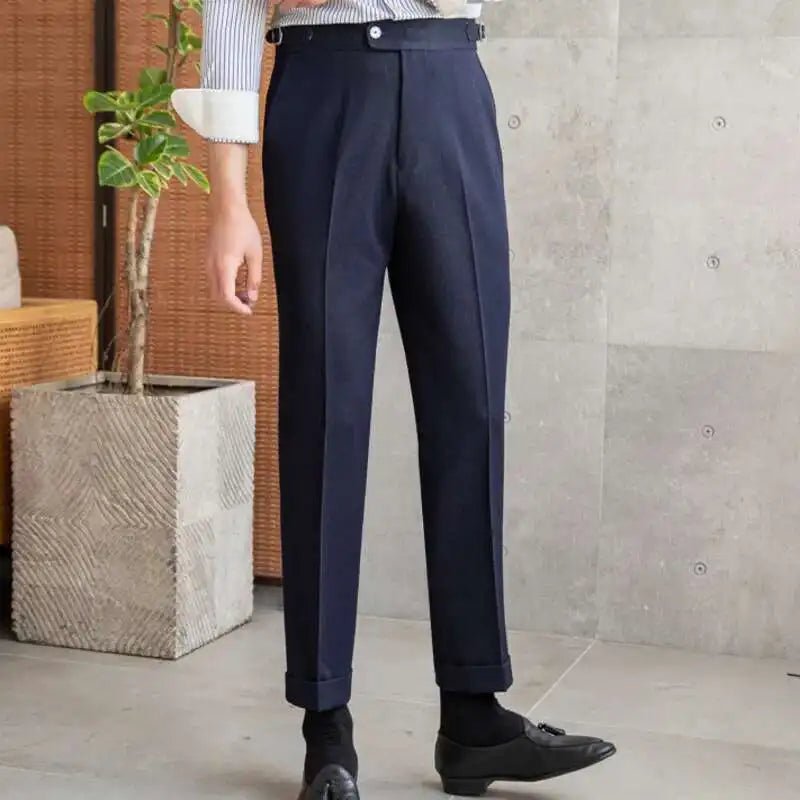 Office blue business trousers - Antonios