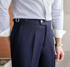 Office blue business trousers - Antonios
