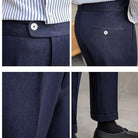 Office blue business trousers - Antonios
