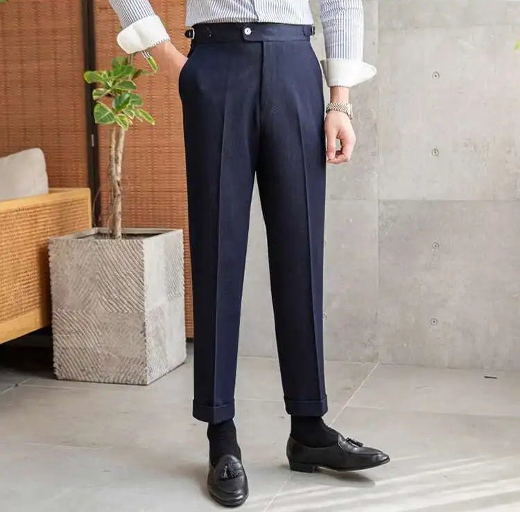 Office blue business trousers - Antonios