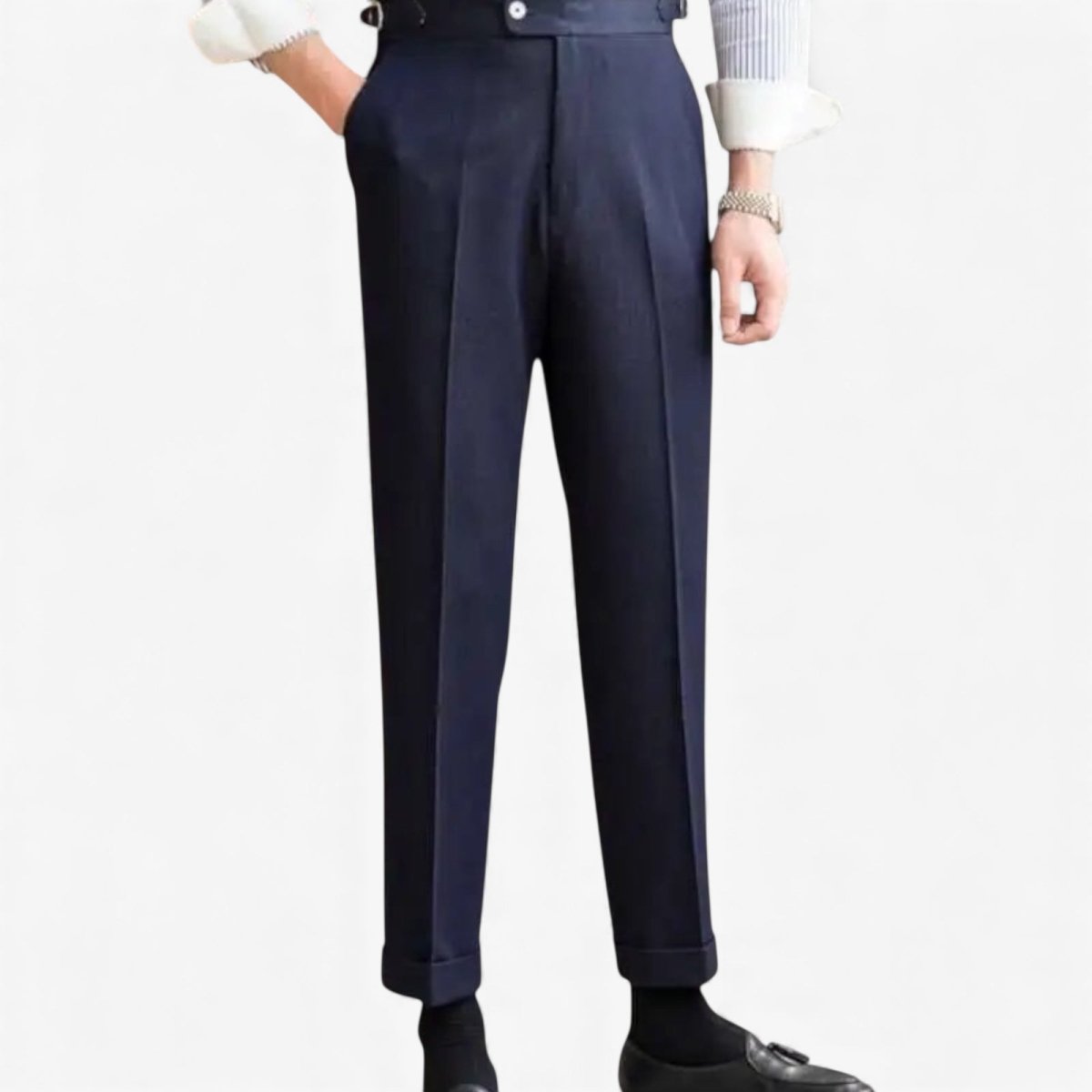 Office blue business trousers - Antonios