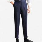 Office blue business trousers - Antonios
