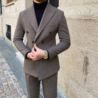 Office Double Breasted Suit - Antonios