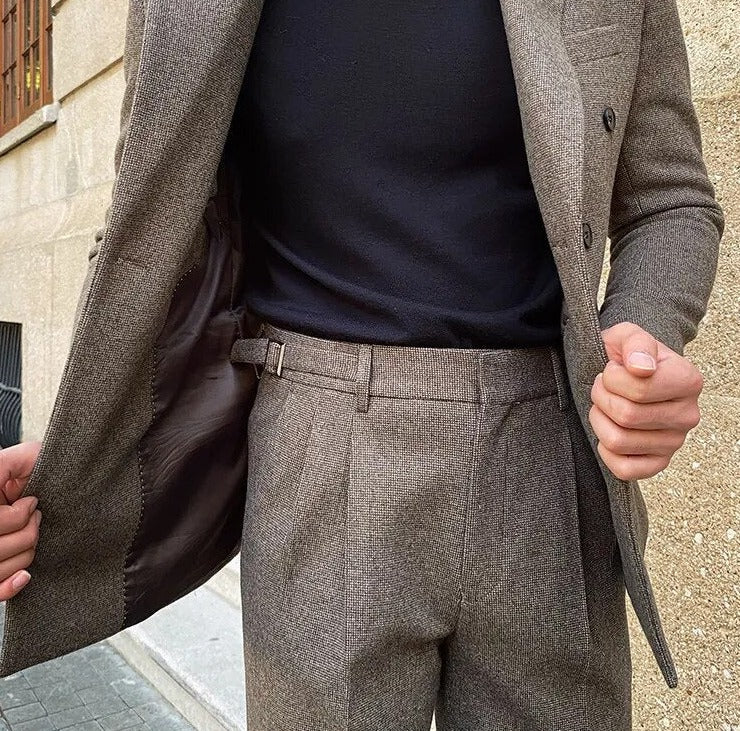 Office Double Breasted Suit - Antonios