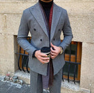 Office Double Breasted Suit - Antonios