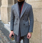 Office Double Breasted Suit - Antonios