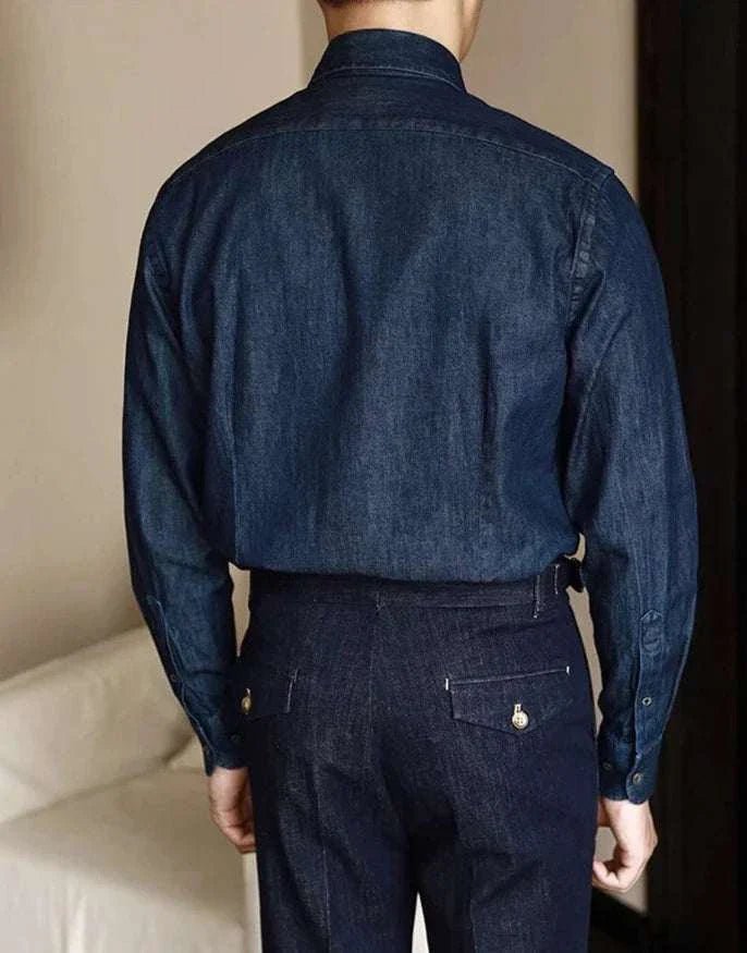 Office premium denim shirt - Antonios