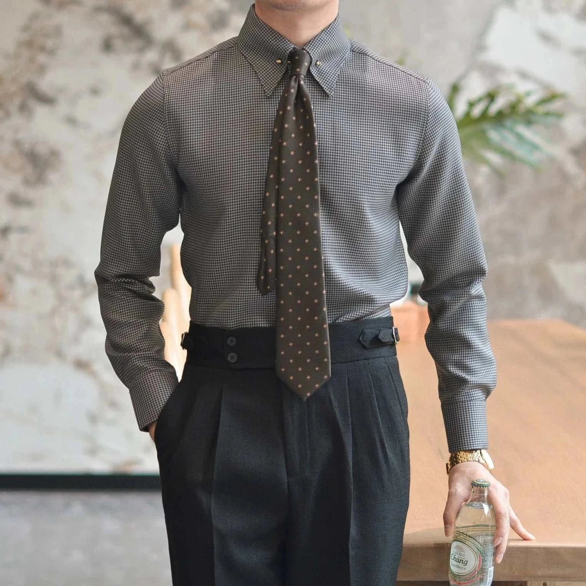 Office tuxedo long - sleeve shirt - Antonios