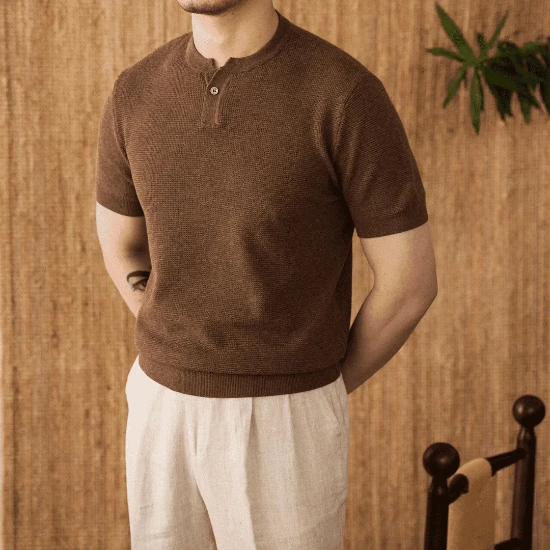 Old money casual elegant polo t-shirt - Antonios