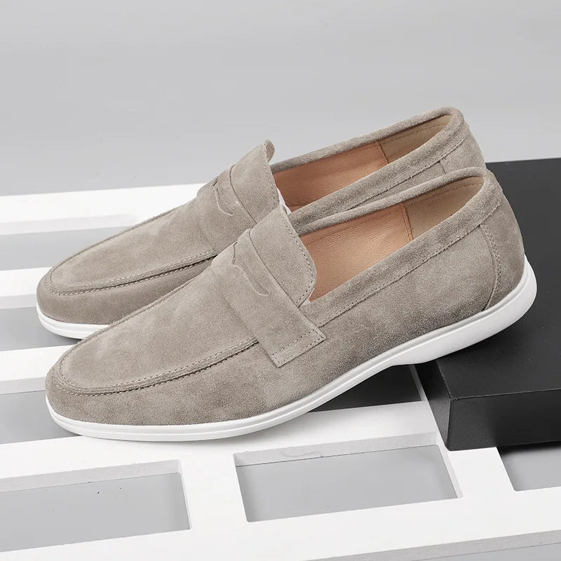 Old money soft suede casual loafer - Antonios