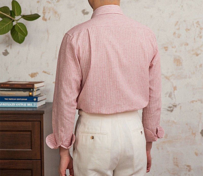 Old money striped linen shirt - Antonios