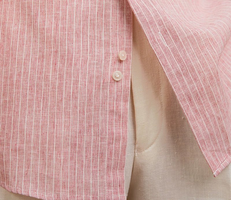 Old money striped linen shirt - Antonios