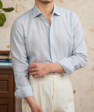 Old money striped linen shirt - Antonios