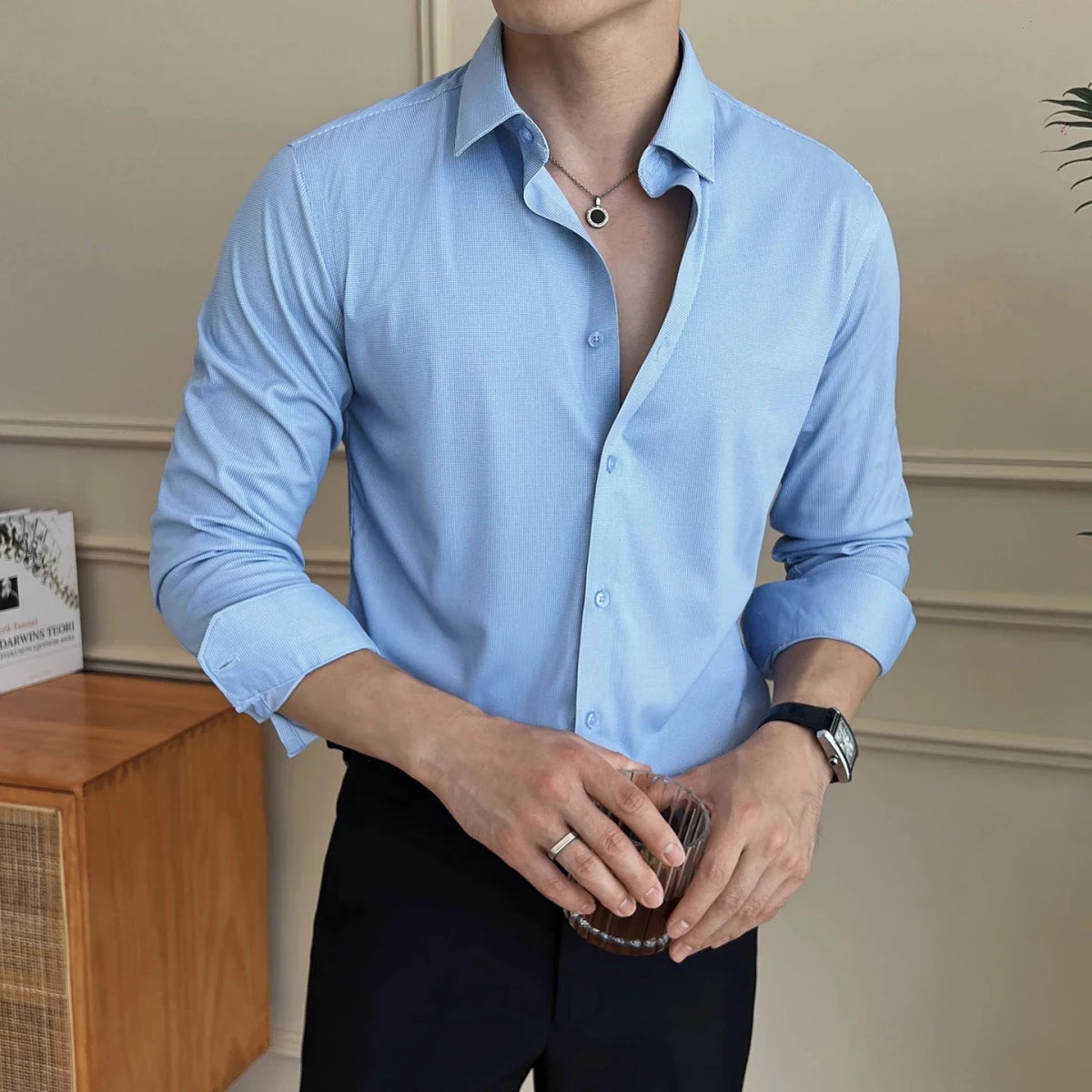 Old Money style business shirt - Antonios