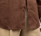 Old money vintage linen long - sleeve shirt - Antonios